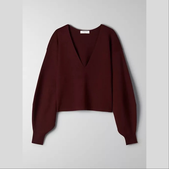 Aritzia Babaton Wren Sweater (Heather Cardamon) - Picture 1 of 5